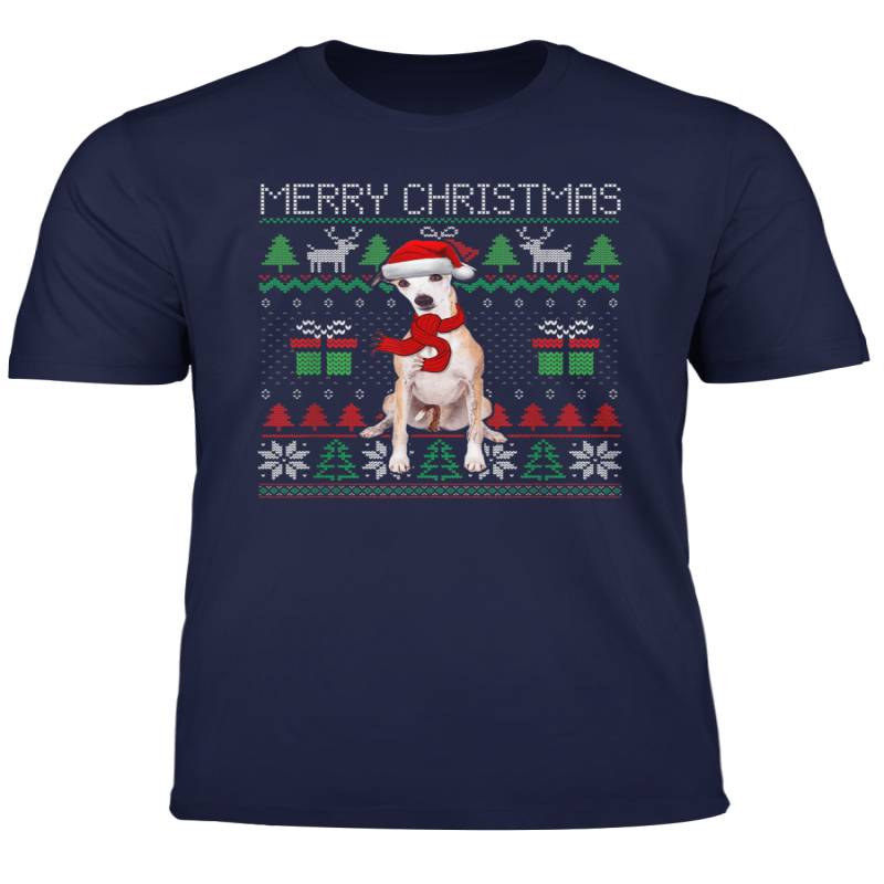 Ugly Christmas Whippet Dog Tree Santa Xmas Dog Lovers Gift T Shirt