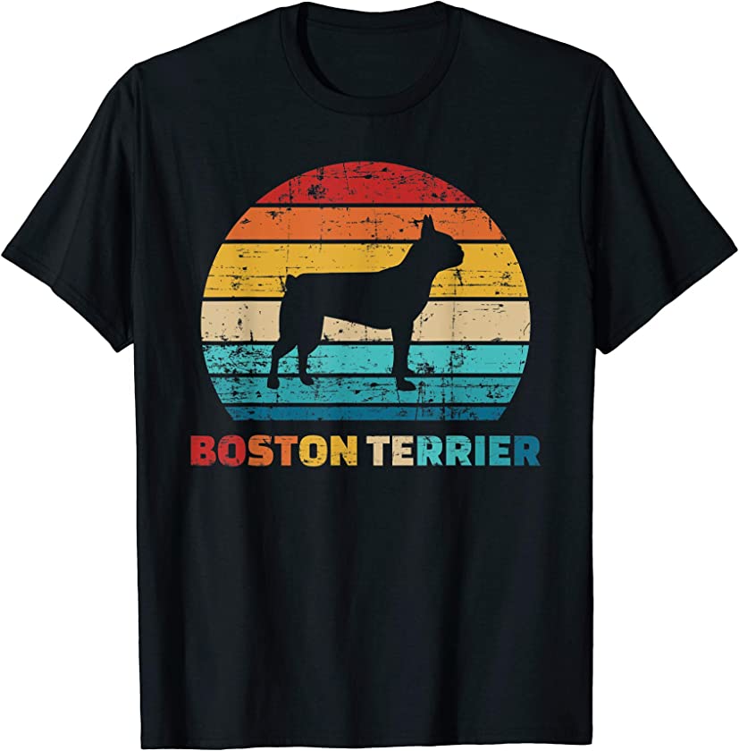 Boston Terrier vintage retro T-Shirt