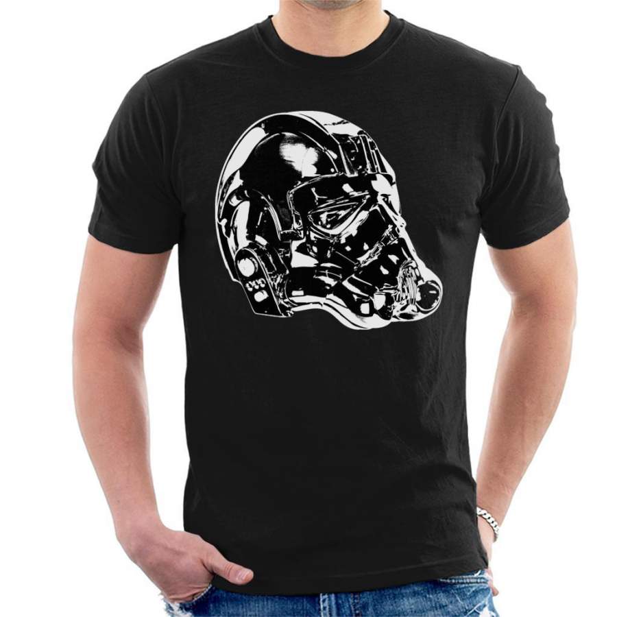 Original Stormtrooper Imperial TIE Pilot Helmet Side Shot Men’s T-Shirt