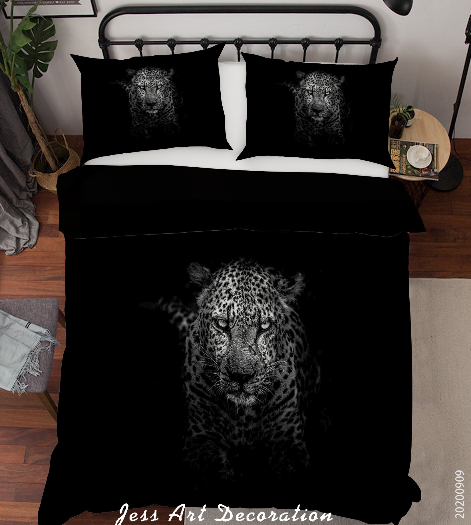 3D Nature Animal Cheetah Quilt Cover Set Bedding Set Duvet Cover Pillowcases Wj 6036