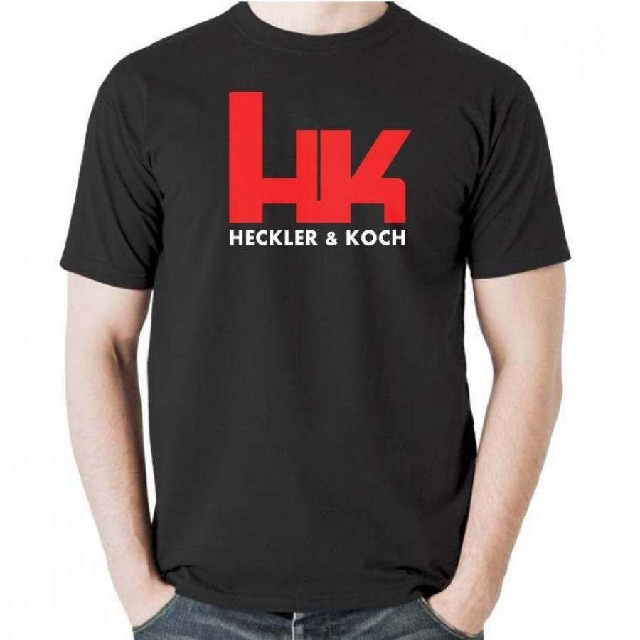 Heckler and Koch Logo Graphic Cotton T-Shirt