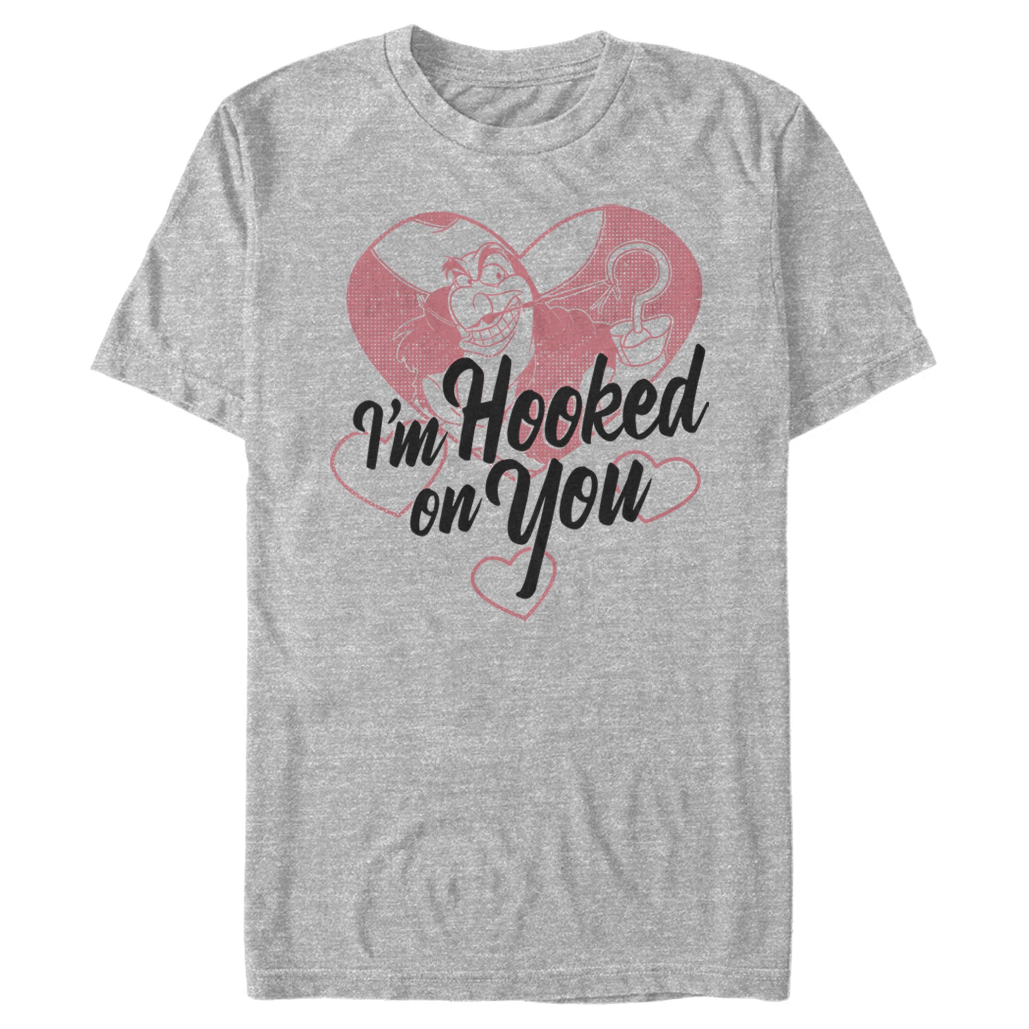 Men’S Peter Pan Valentine’S Day Captain Hook I’M Hooked On You T-Shirt