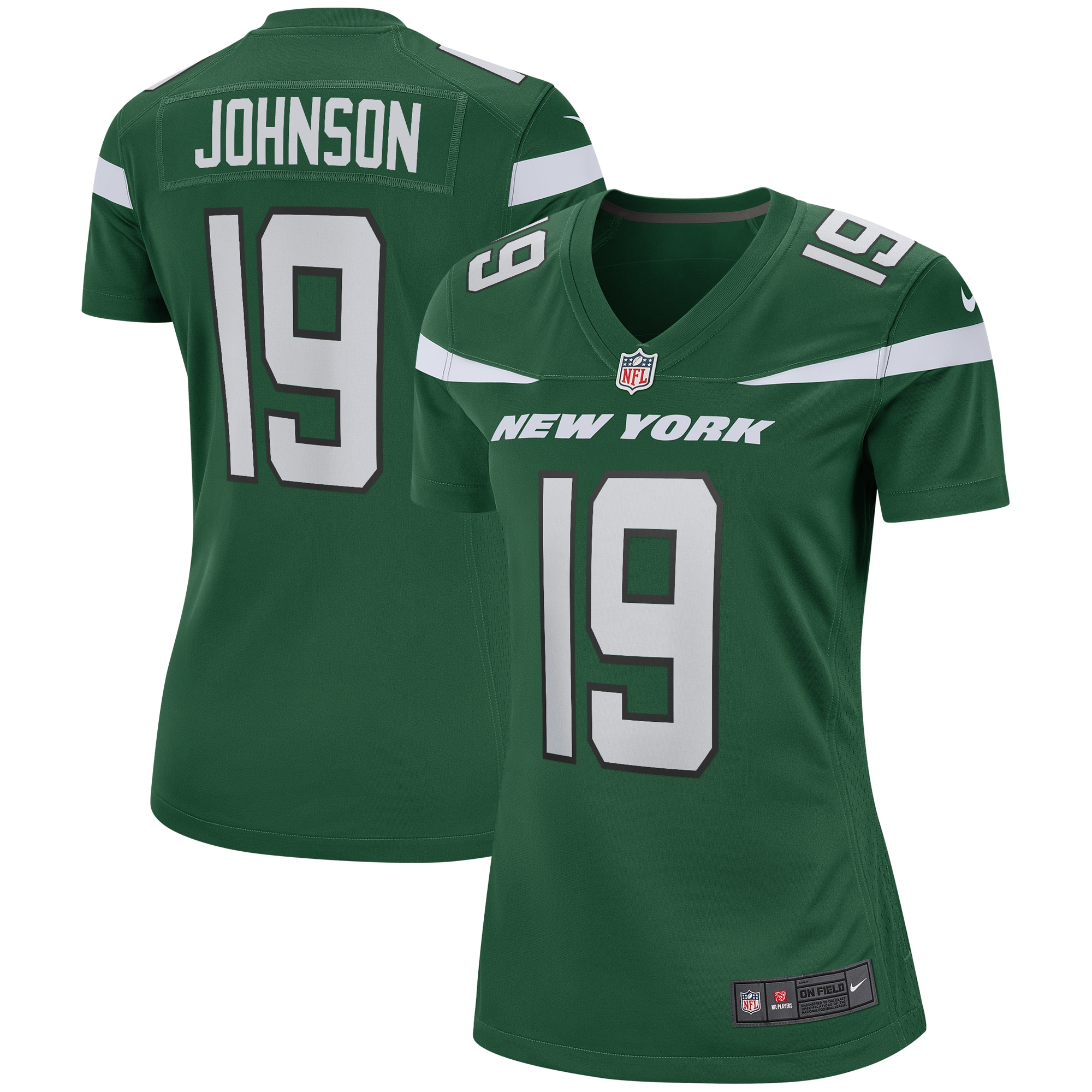 Keyshawn Johnson New York Jets Women's Game Retired Player Jersey – Gotham Green