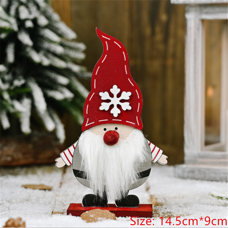 Xmas Decoration Wooden Desktop Elk Diy Decoration Christmas Decoration New Year Decoration 2021 Christmas Gift Navidad Noel Alx