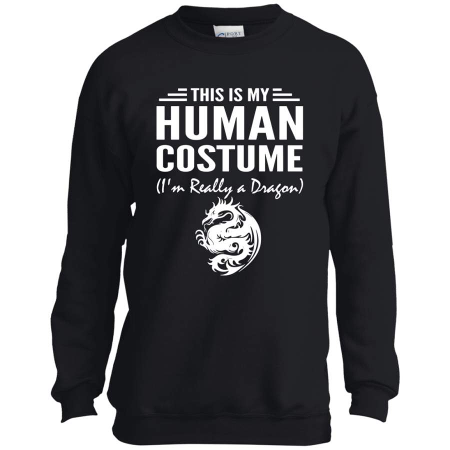 This Is My Human Costume I’m Really a Dragon Halloween YOUTH Tshirt/LS/Sweatshirt/Hoodie