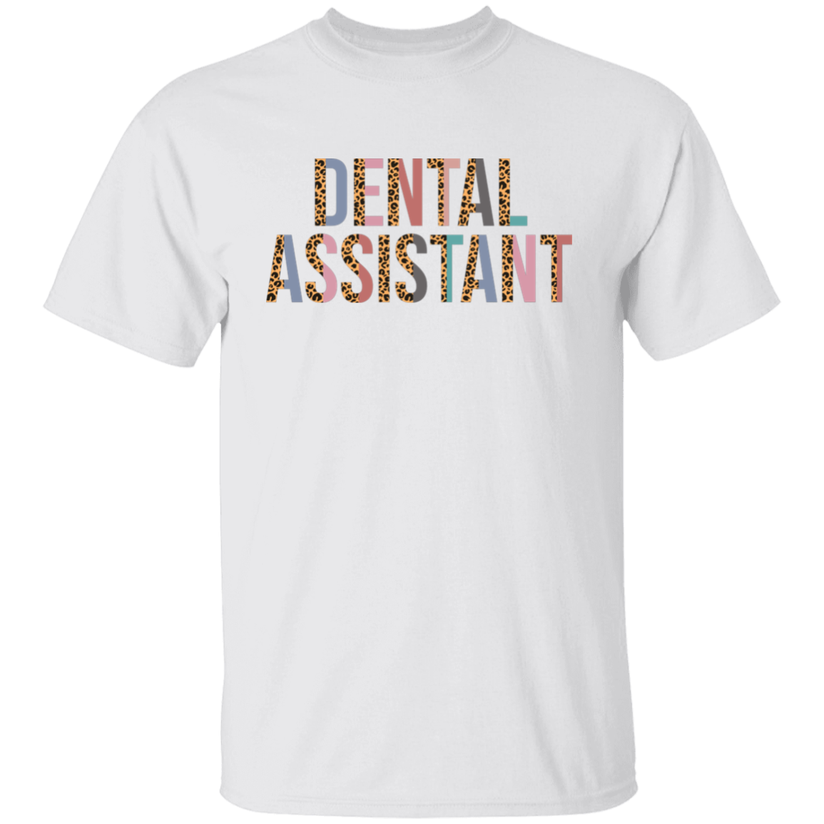 Dental Assistant Leopard Design T-Shirt