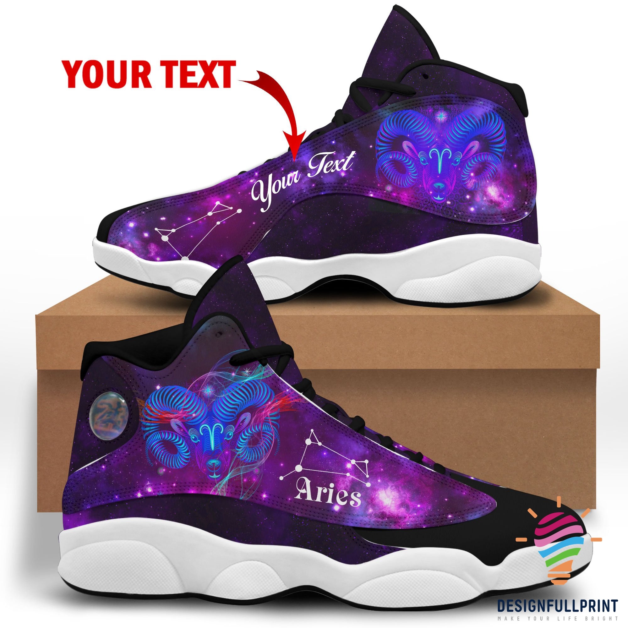 Aries Zodiac Personalized Jd 13 Shoes Nhd