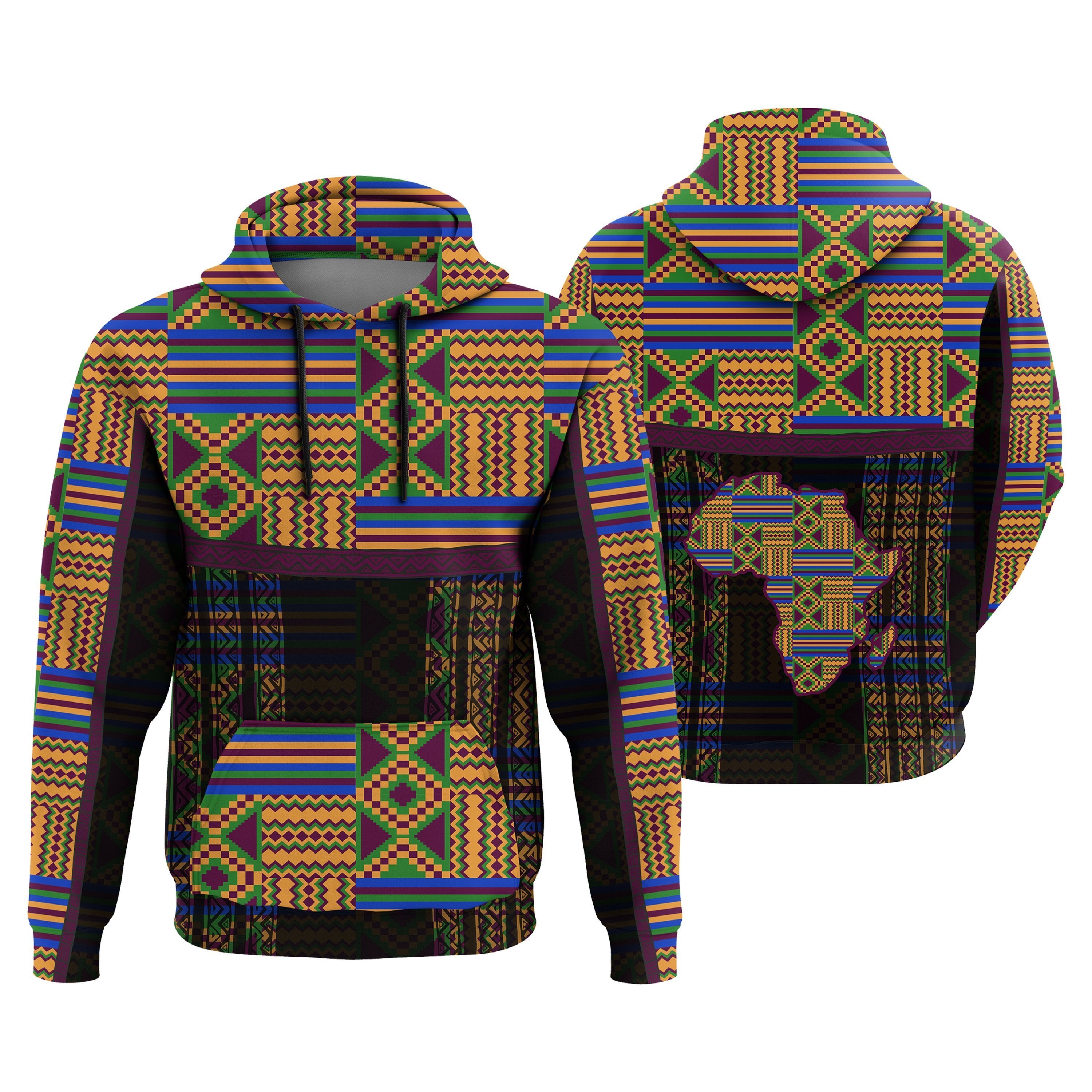 Greek Life Hoodie – Adofowaa Awaamu Kente Pullover