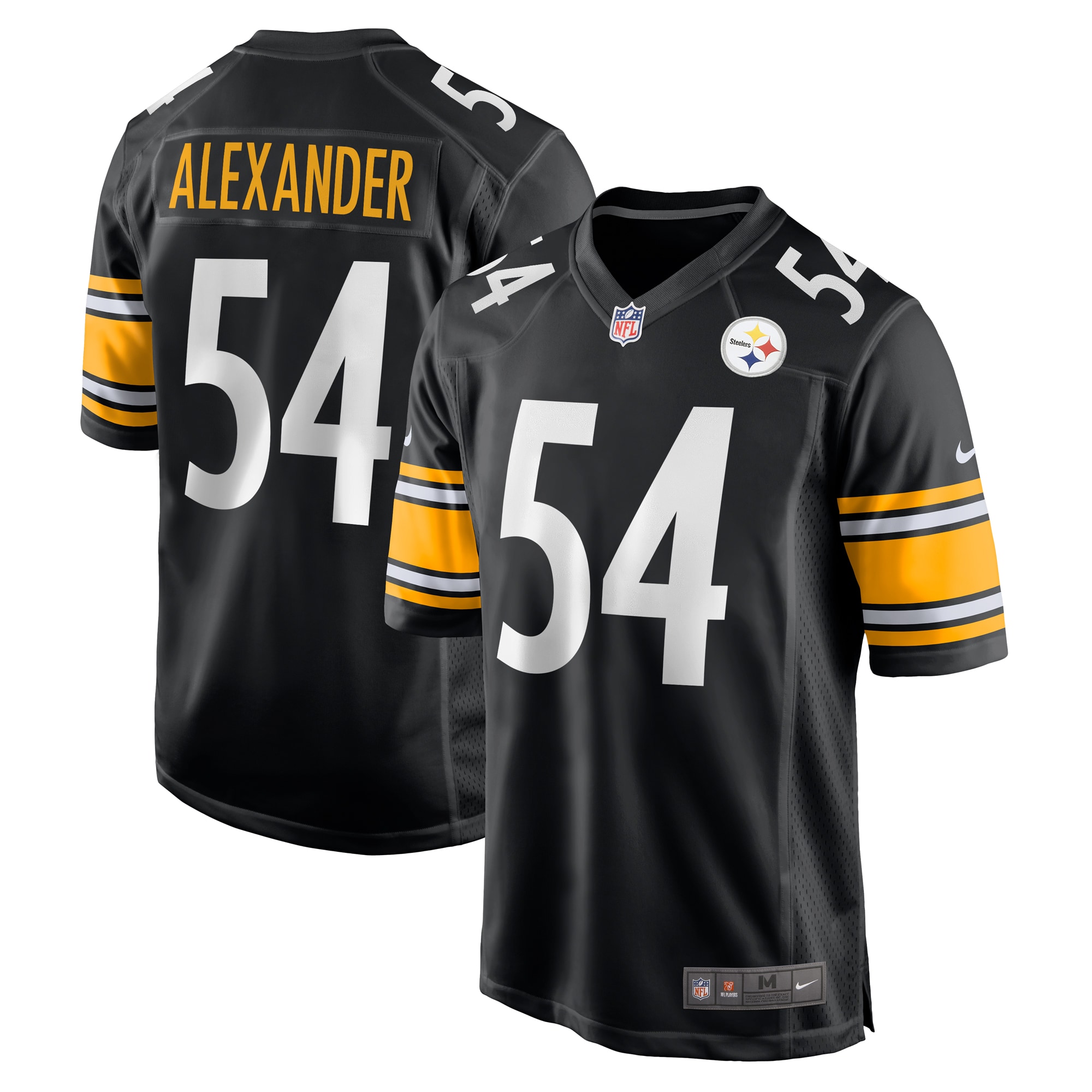 Men’s Pittsburgh Steelers Kwon Alexander  Black  Game Jersey