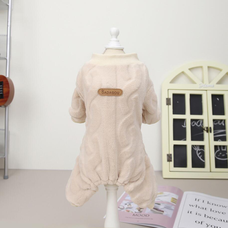 Luxury Fashion Thermal Fleece Dog Pajamas Onesie Winter Puppy Jumpsuit Poodle Chihuahua Yorkie Boy Dog Clothes for Small Dogs alx