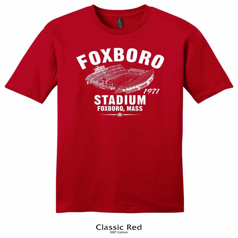 Crushtee Foxboro Stadium 1971 Football Tee Shirt Past Home of Your New England Patriots Any 2 Tees For 33 Long Sleeve Hoodie