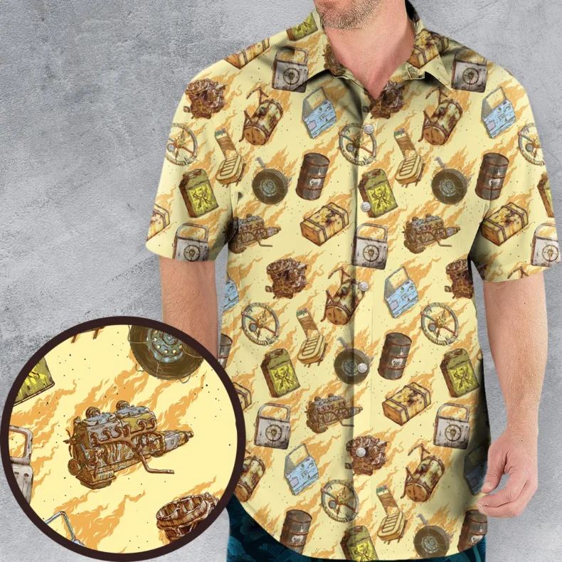 Mad Max Pattern Hawaiian Shirt