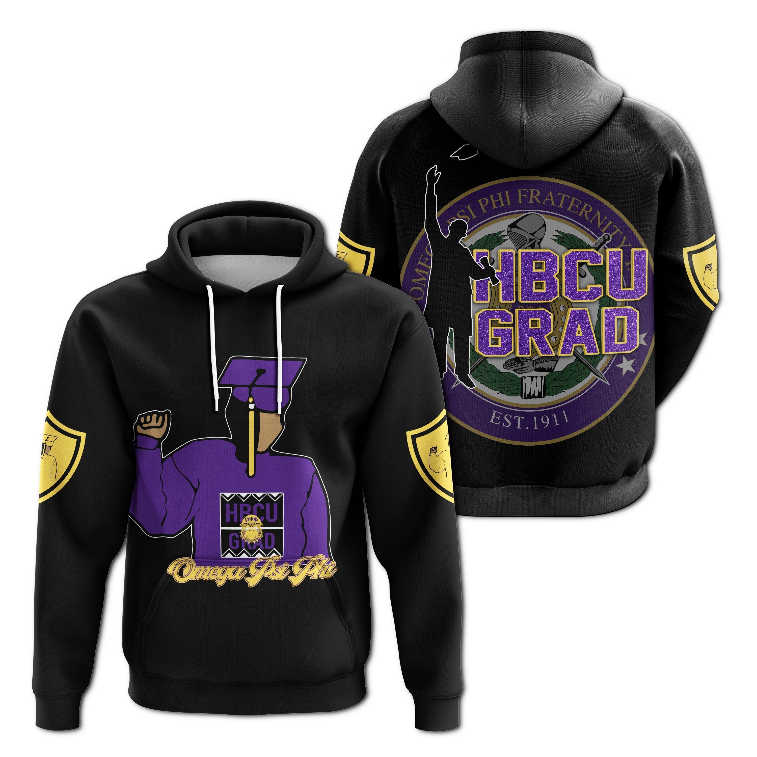 Greek Life Hoodie – Omega Psi Phi Hbcu Style Pullover