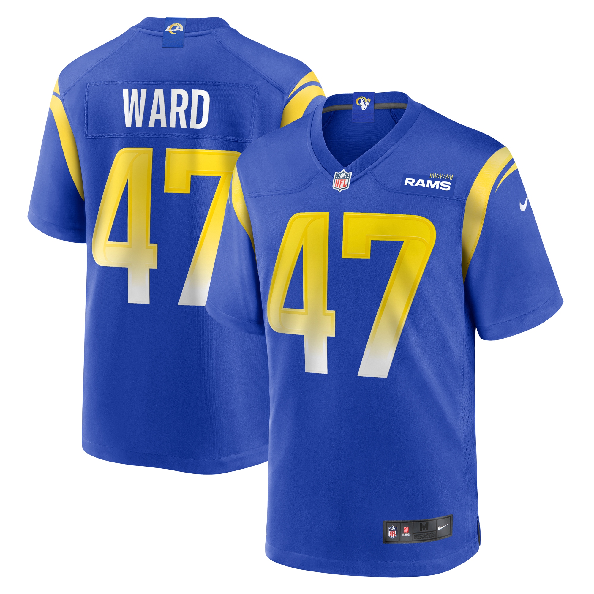 Men’s Los Angeles Rams Alex Ward Royal Home Game Jersey