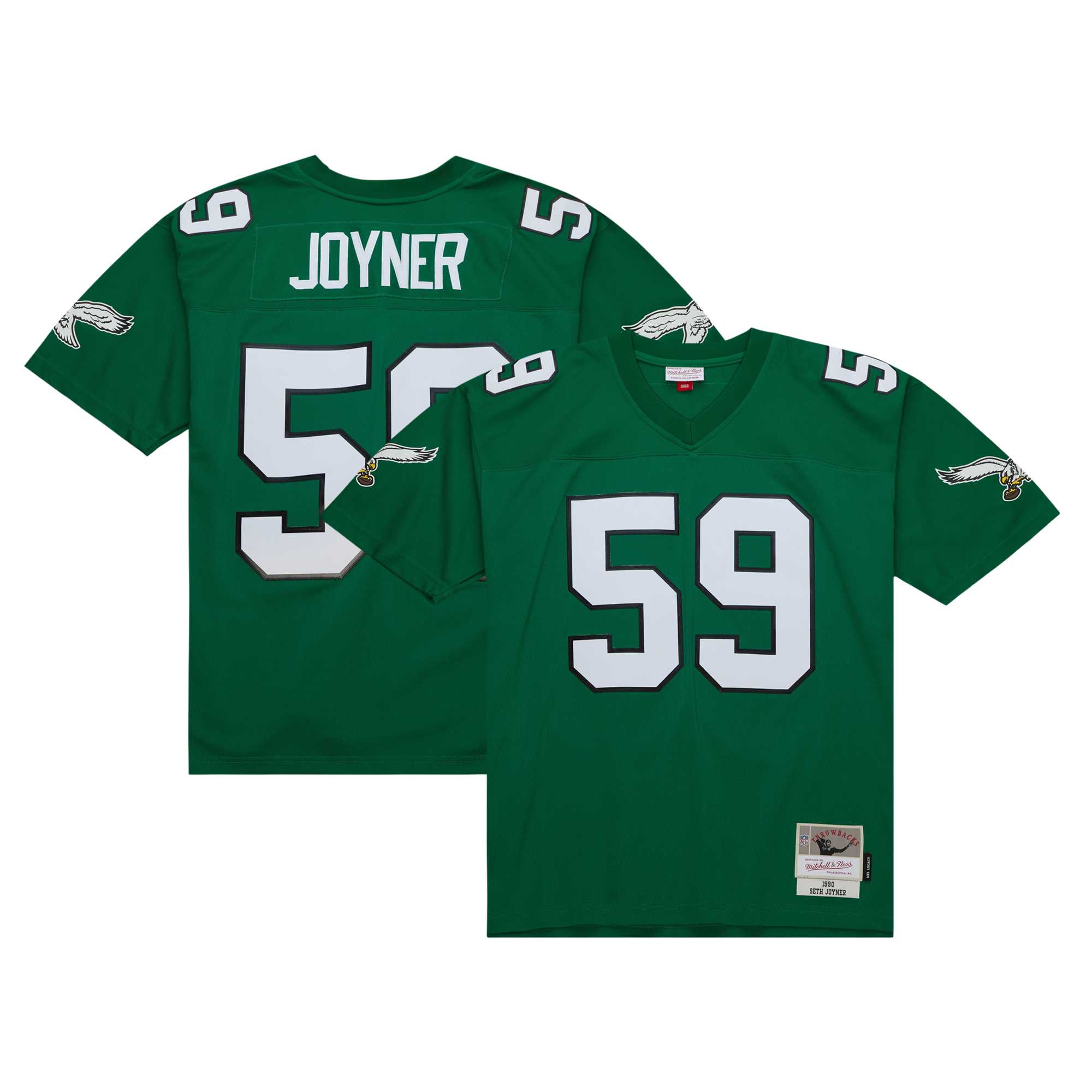 Seth Joyner Philadelphia Eagles Mitchell & Ness Legacy Replica Jersey – Kelly Green