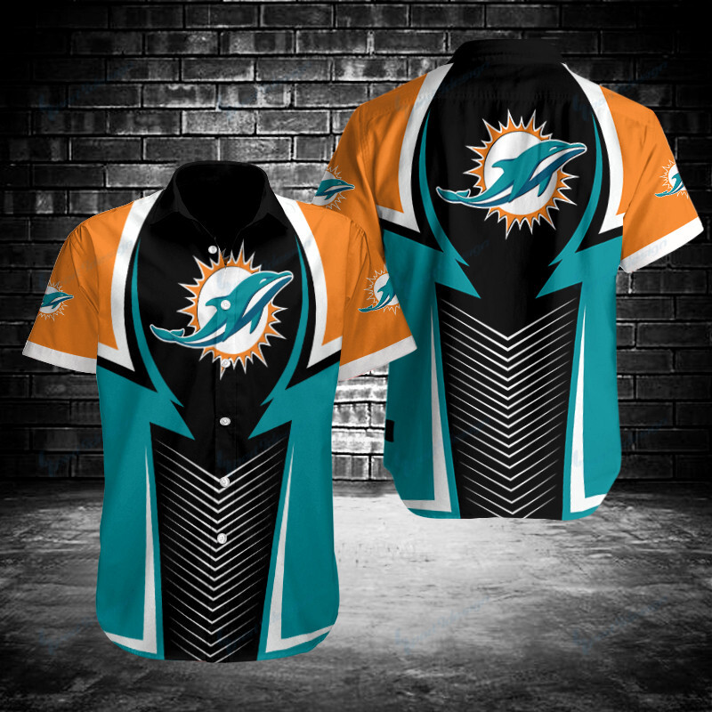 Miami Dolphins Button Shirt Bg926