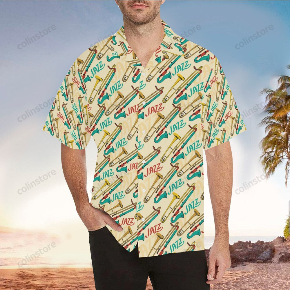 Trombone Aloha Hawaii Shirt For Ha24051