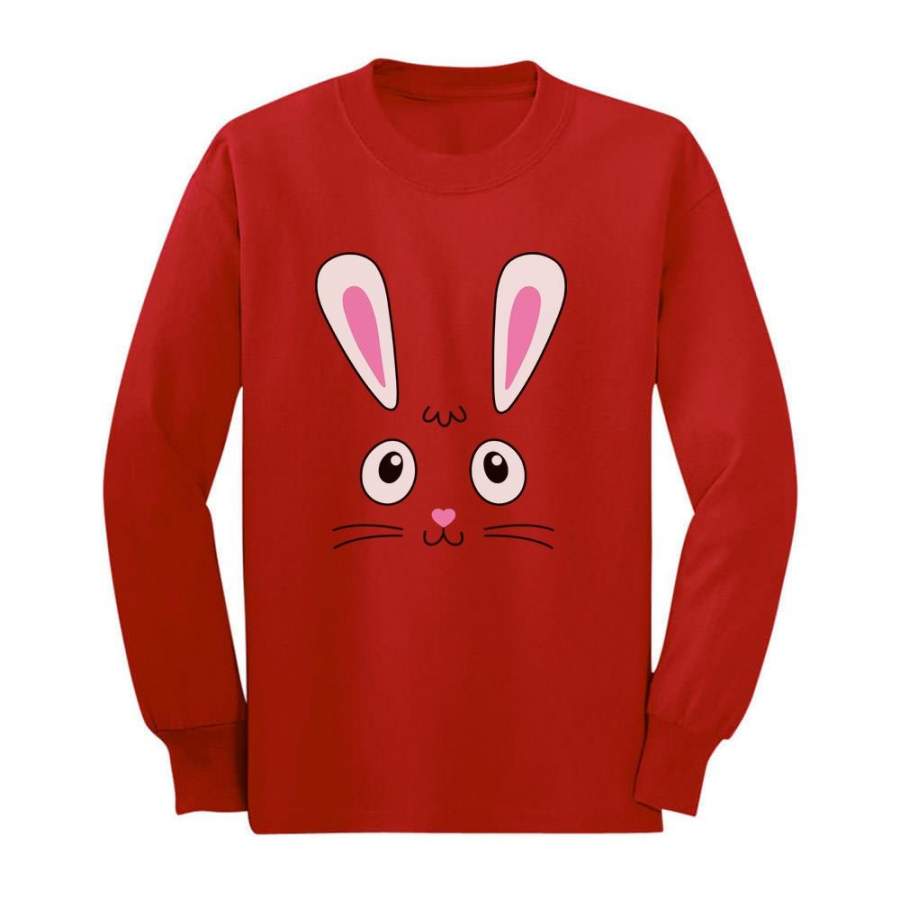 Little Easter Bunny Face Toddler/Kids Long sleeve T-Shirt