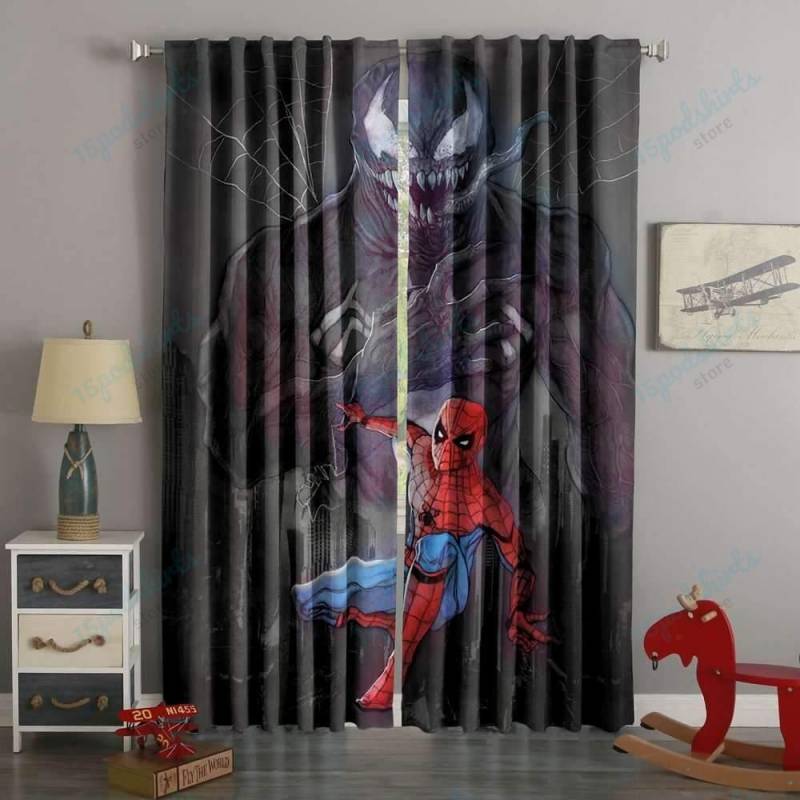 3D Printed Spider Man Custom Living Room Curtains