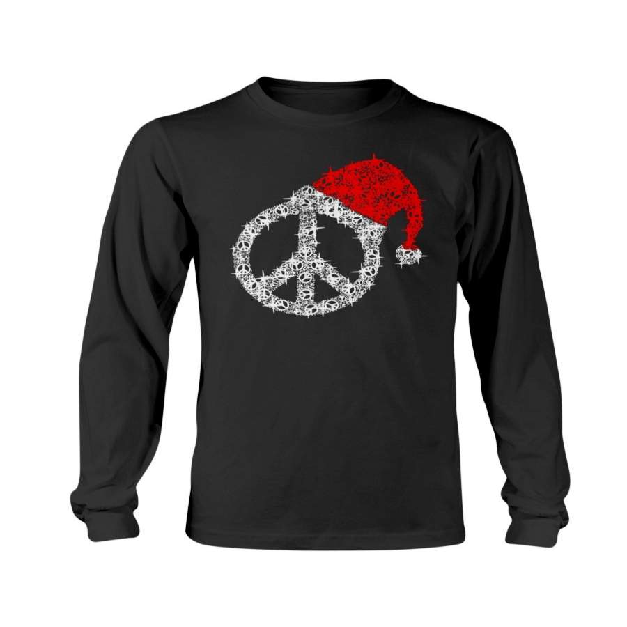 Peace Sign Hippie Christmas Long sleeves/Hoodie/Sweatshirt