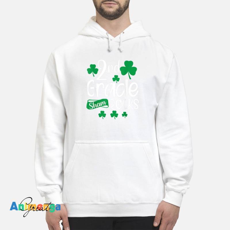 2nd Grade Shamrocks Funny St. Patricks Day Kid Boy Girl Gift T-Shirt hoodie, sweater, long sleeve Unisex Hoodie