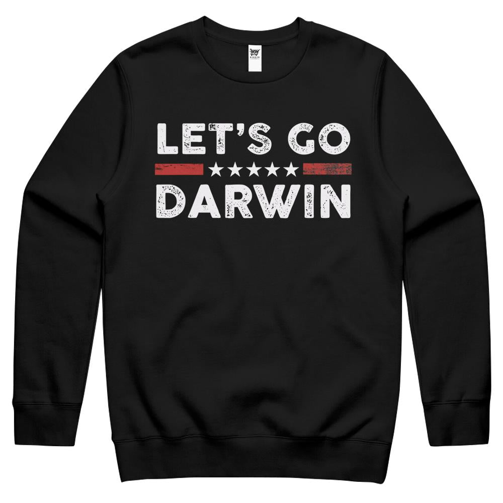 Lets Go Darwin Us Flag Vintage Crewneck Sweatshirt