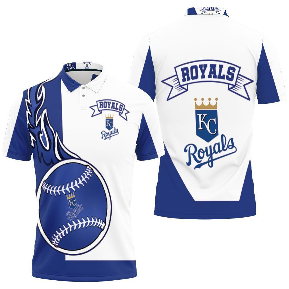 Kansas City Royals 3D Polo Shirt, Jersey