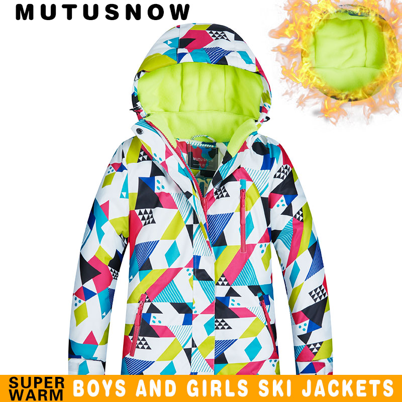 Ski Jacket Children’s Brand High Quality Children Windproof Waterproof Warm Snow Jacket Winter Girls Ski and Snowboard Jacket alx