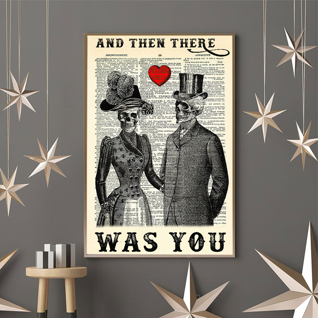 Gothic Couple – Skull Poster