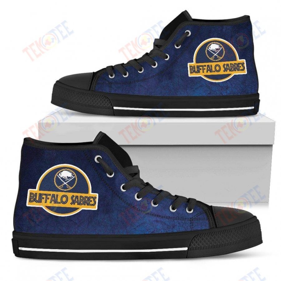 Mens Womens Buffalo Sabres High Top Shoes Jurassic Parktop Quality TMT739