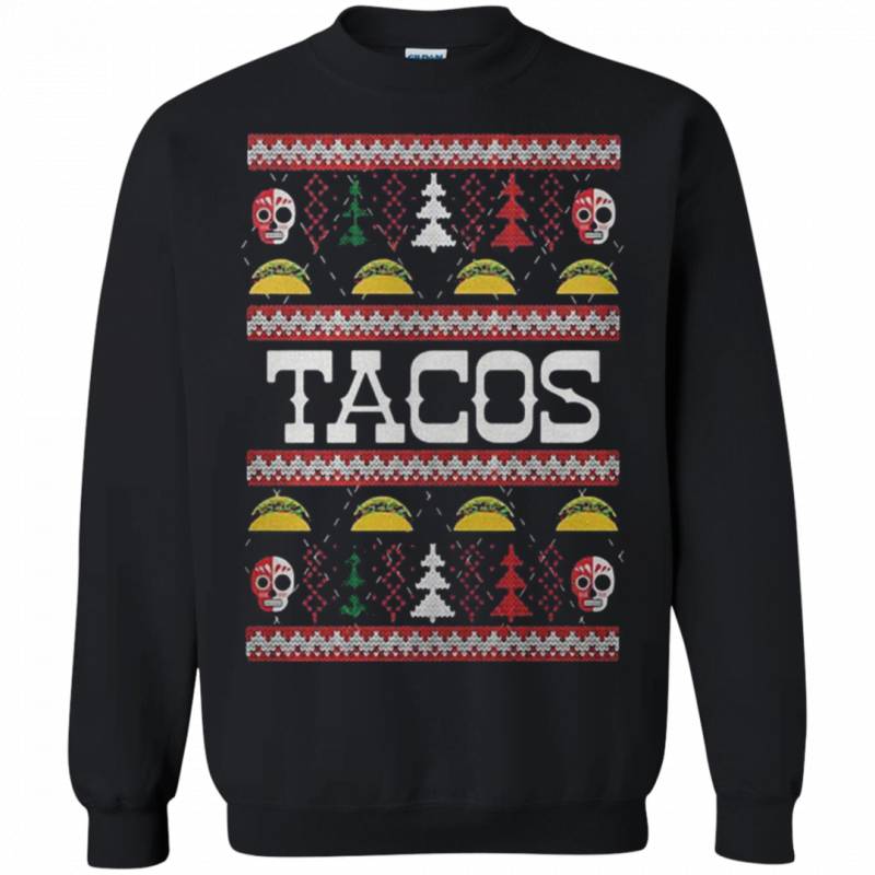 Tacos ugly christmas sweater