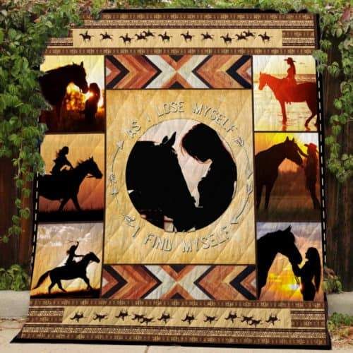 Horse Girl 3D Quilt Blanket HGM11