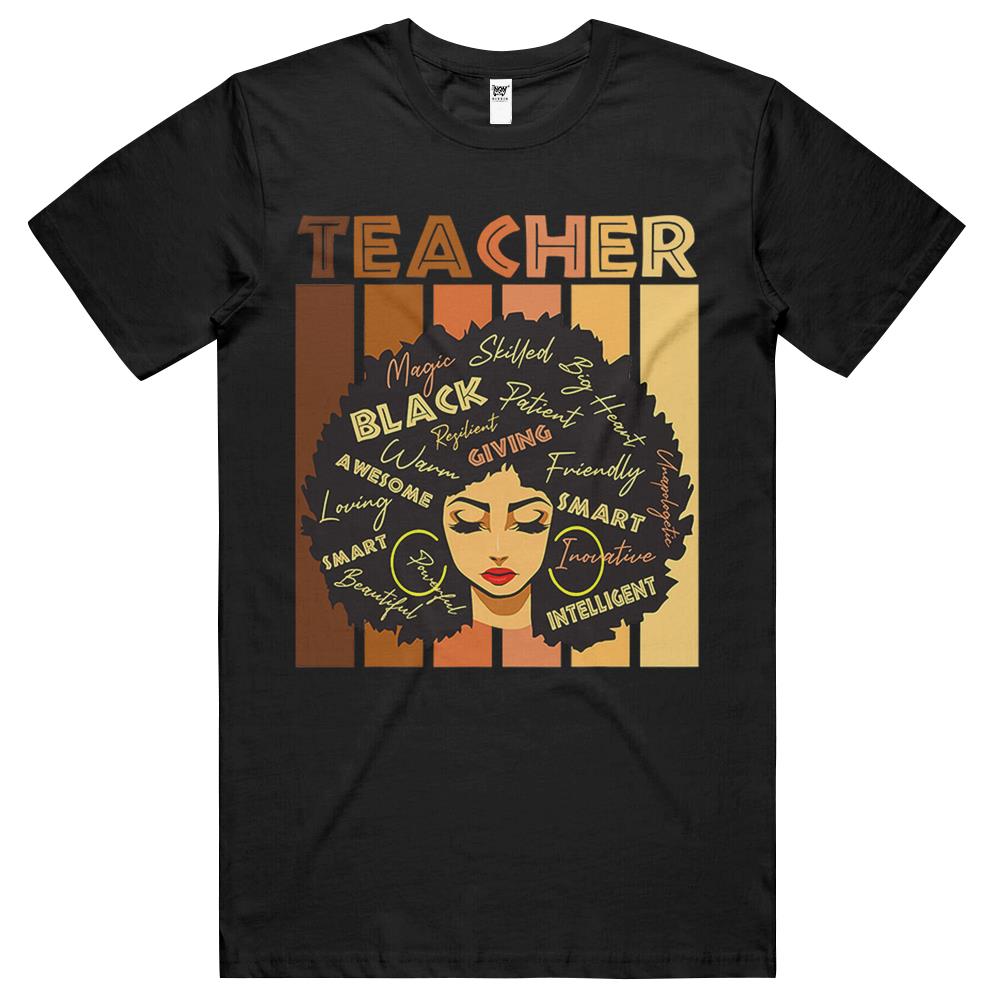 Black Smart Teacher Black History Proud African American T Shirts