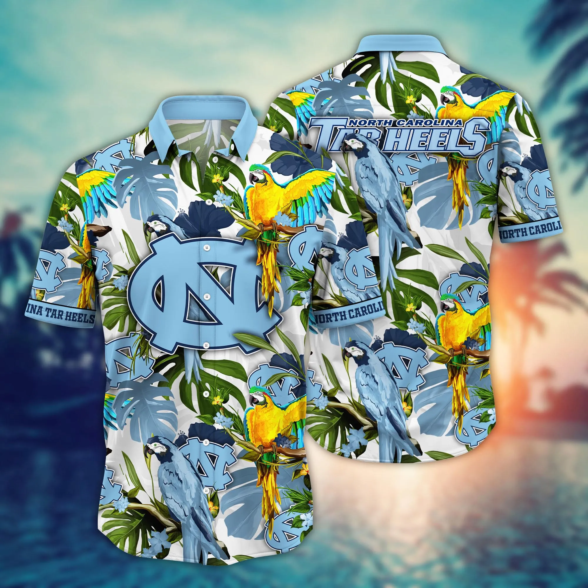 North Carolina Tar Heels NCAA Hawaiian Shirt Shortstime Aloha Shirt