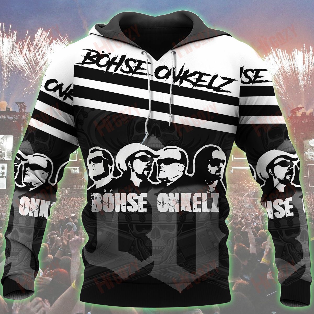 Bohse Onkelz Hoodie, Bohse Onkelz 3D All Over Printed Clothes – T160