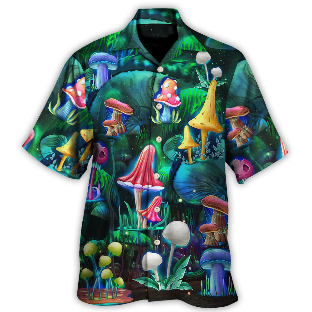 Hippie Mushroom Galaxy Neon Art Hawaii Shirt Ha21559