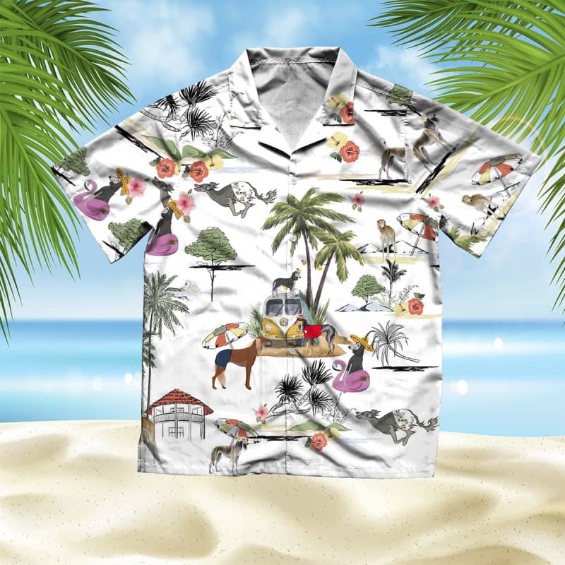 Unisex Saluki Beach Hawaii Shirt Ha36440