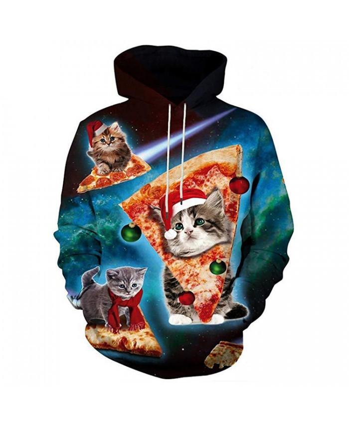 Kitten Wants Christmas Pizza 3D All Over Print | For Men & Women | Adult | Ho5639