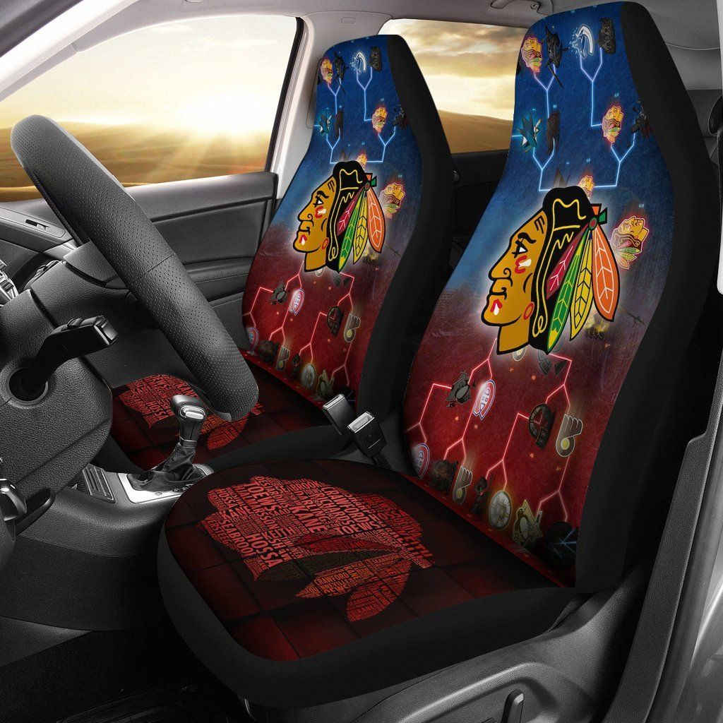 Chicago Blackhawks Car Seat Covers 2pcs