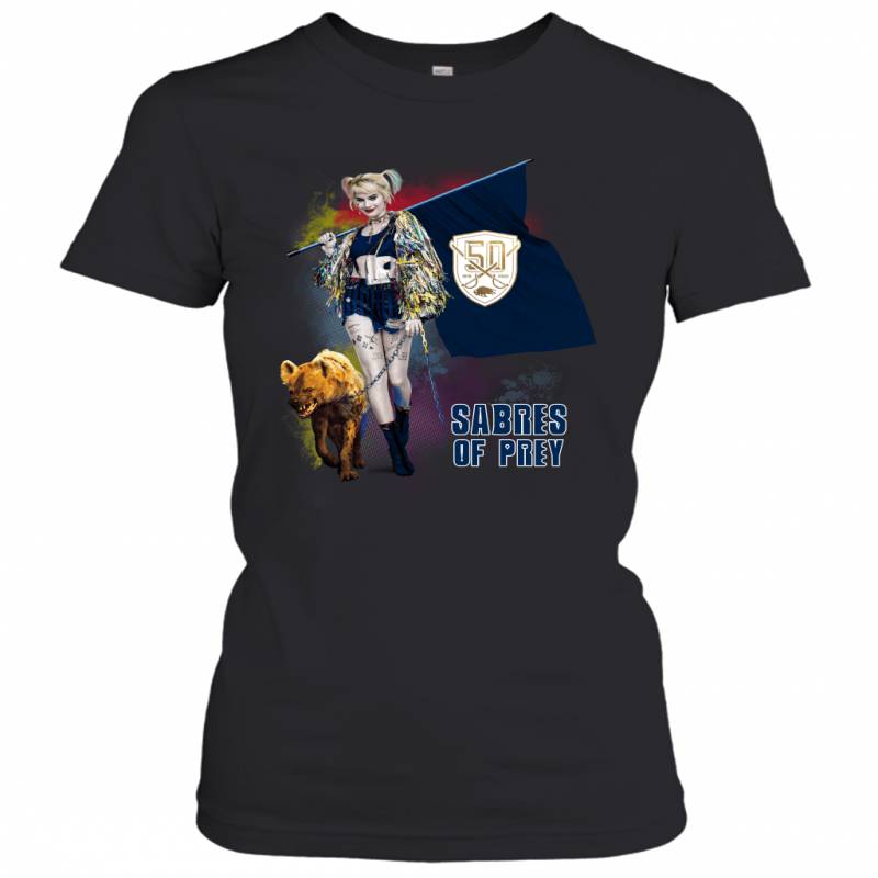 Harley Quinn flag Buffalo Sabres Of Prey Women’s T-Shirt