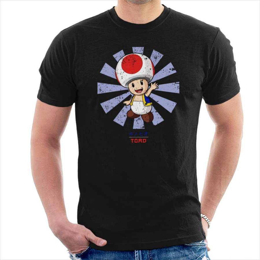 Toad Retro Japanese Super Mario Men’s T-Shirt