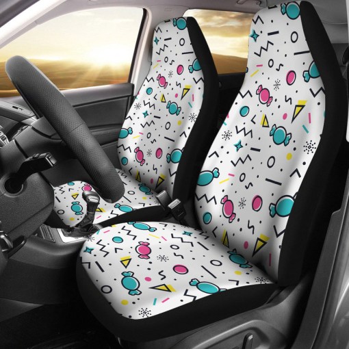 Candy Design Pattern Universal Fit Car Seat Covers 3730