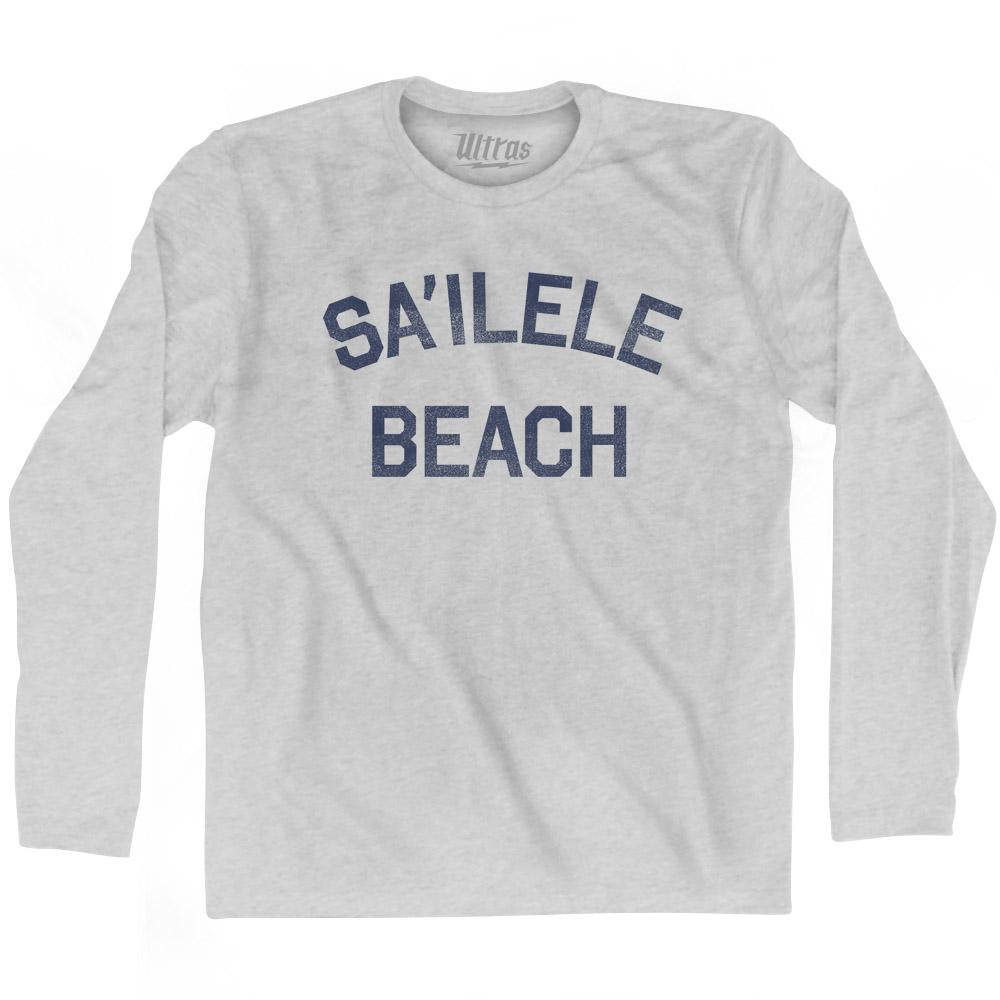 American Samoa Sa’ilele Beach Adult Cotton Long Sleeve Vintage T-shirt