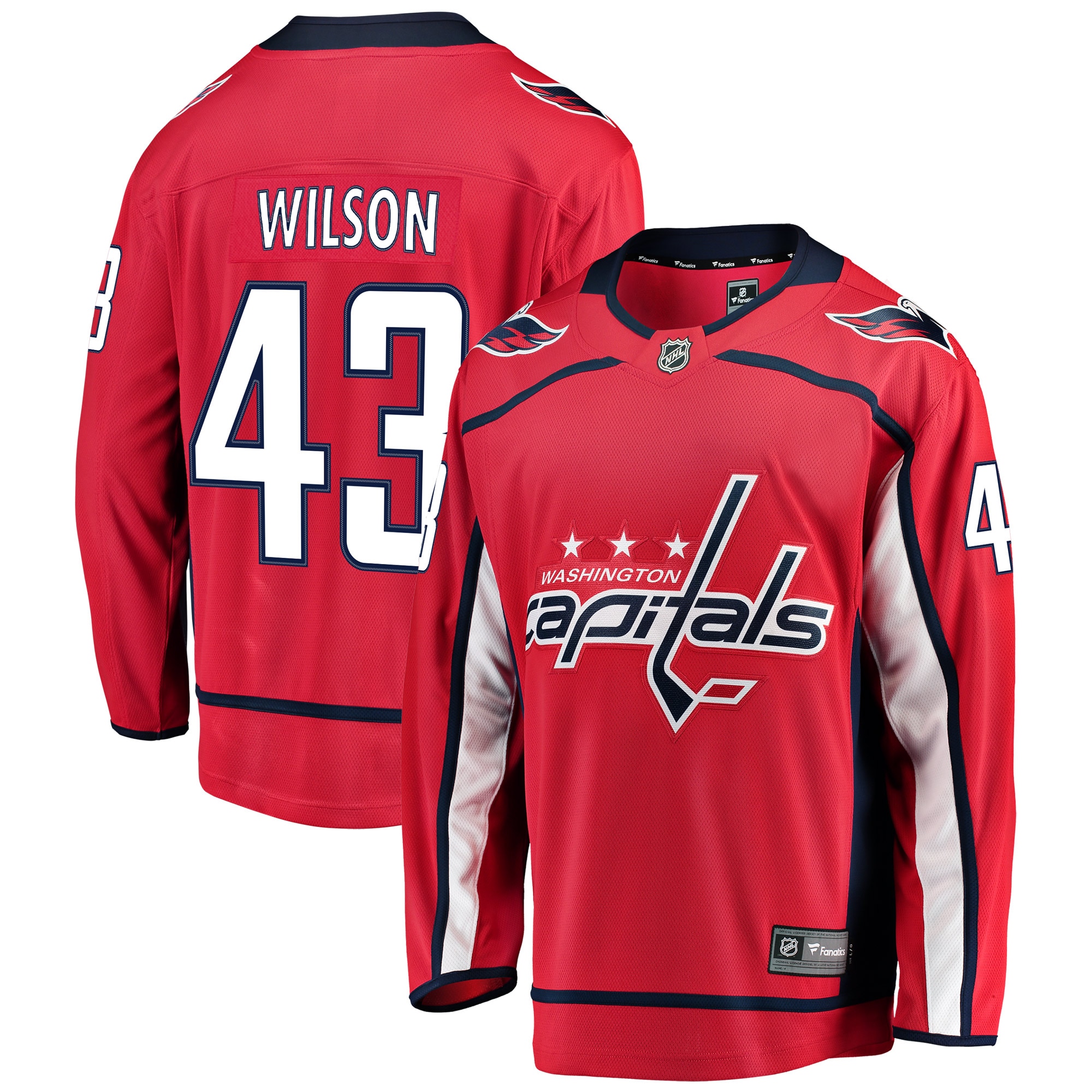 Tom Wilson Washington Capitals Branded Home Breakaway Player Jersey – Red