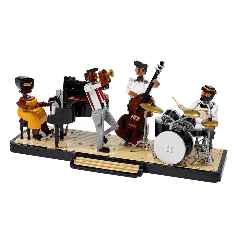Jazz Quartett 21334 Set Creative Expert Ideas Jazz Band Model Building Blocks Moc Brick Collectible Gift for Adult Kids alx