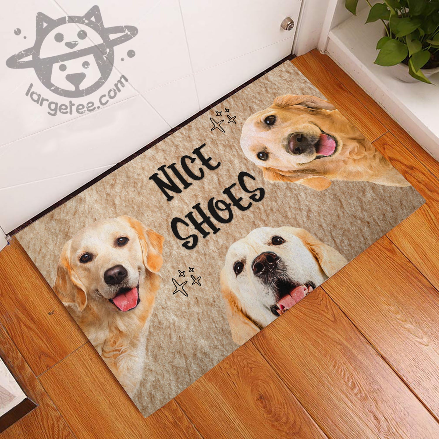 Golden Retriever Nice Shoes Doormat