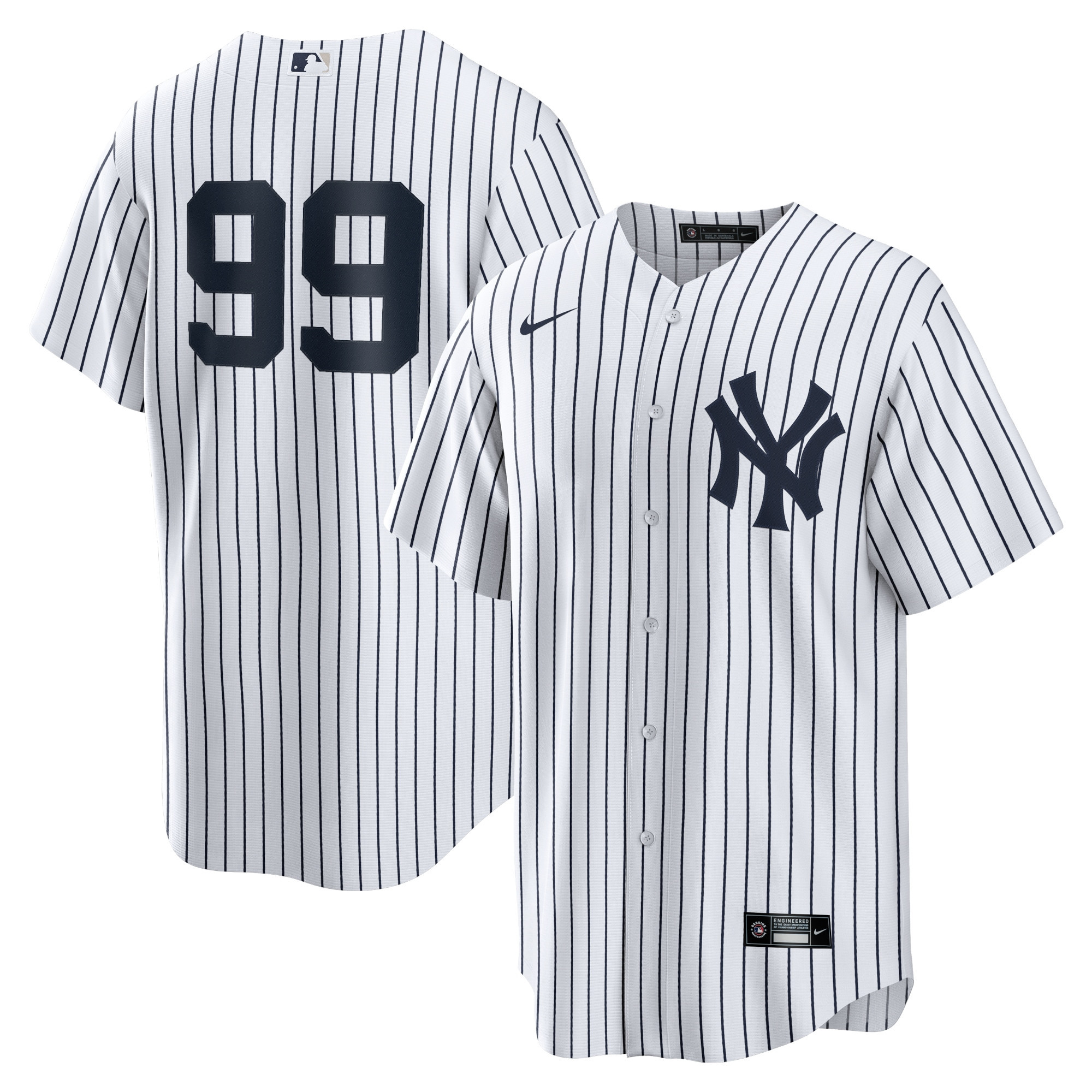 Aaron Judge New York Yankees Home Replica Player Name Jersey – White MLB