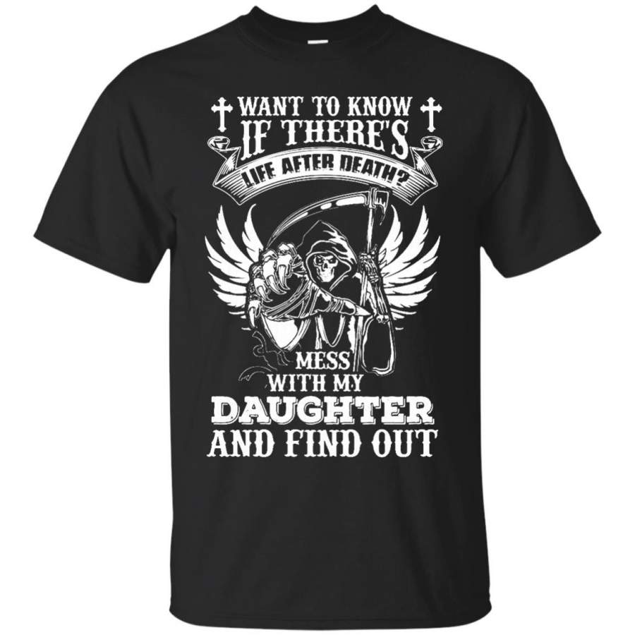 AGR Father s Day T-shirts Mess With My Daughter Hoodies Sweatshirts