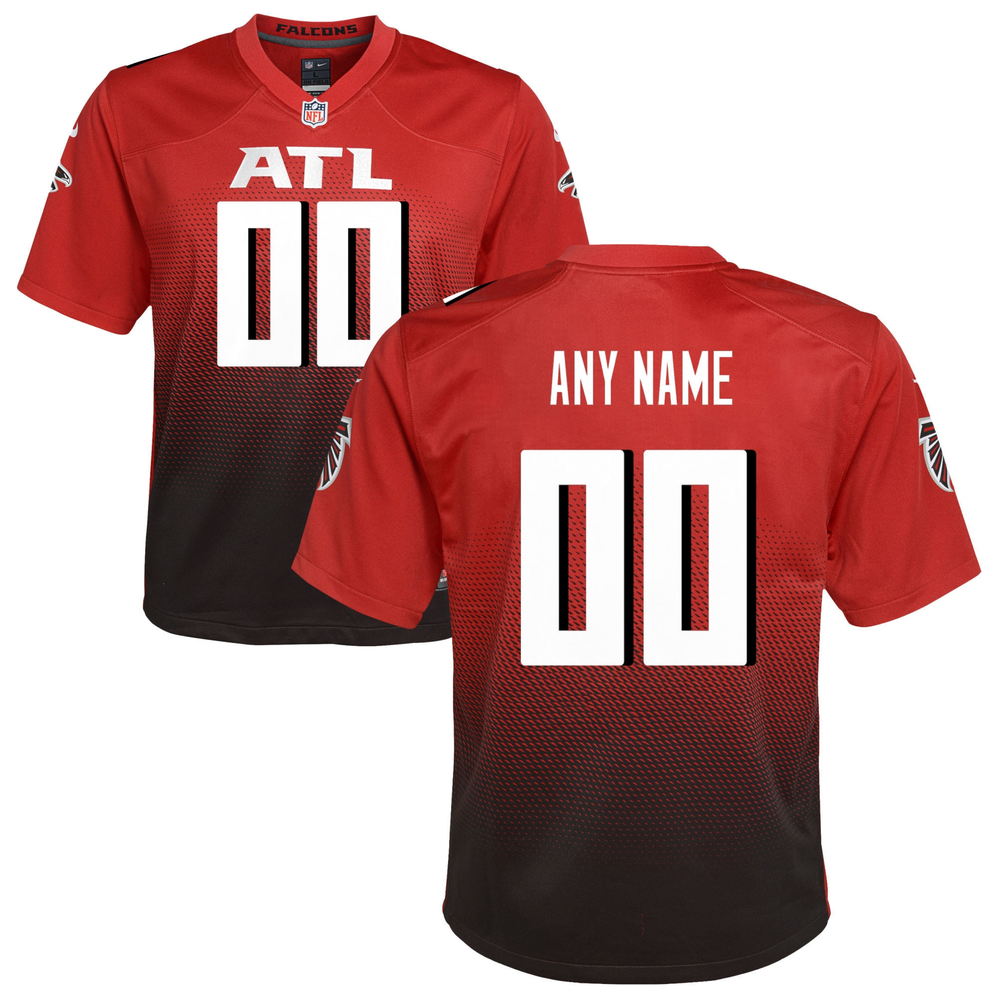 Atlanta Falcons Alternate Custom Game Jersey – Red Custom Jerseys NFL