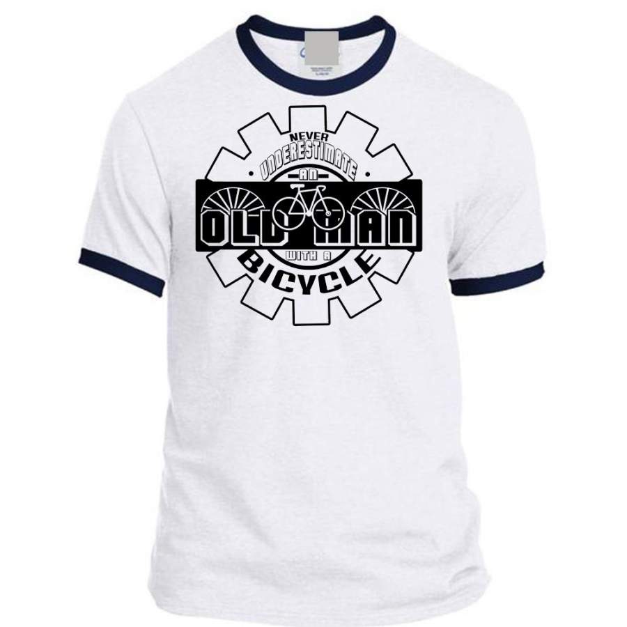 Never Underestimate An Old Man Bicycle T Shirt, My Favorite T Shirt
